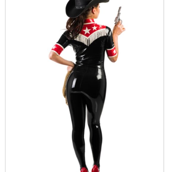 Libidex Women's Latex - Cowgirl Button Shirt - Picture 2 of 3